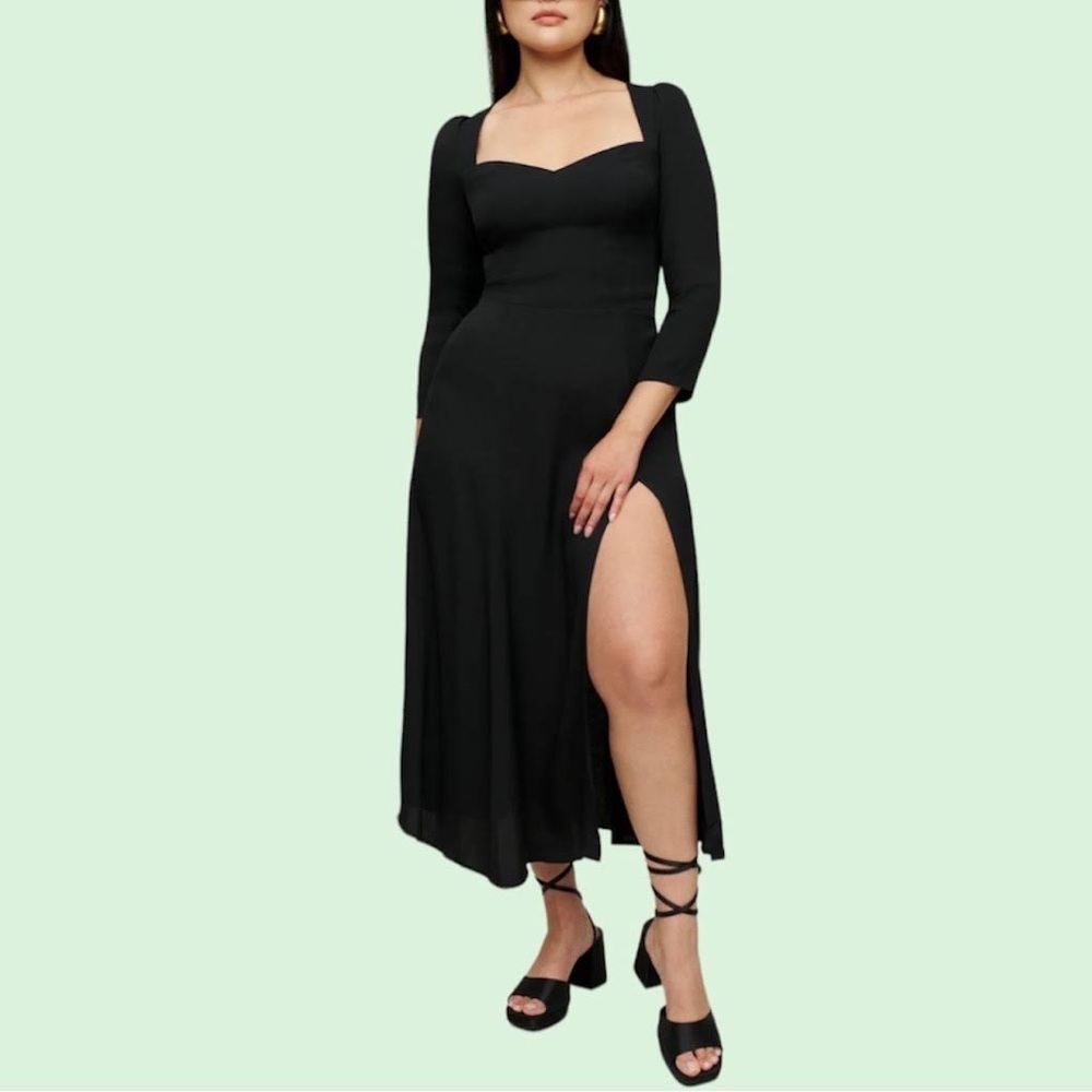 Reformation Mara Dress Black